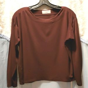 PAUL STUART NEW YORK BROWN TOP SZ S